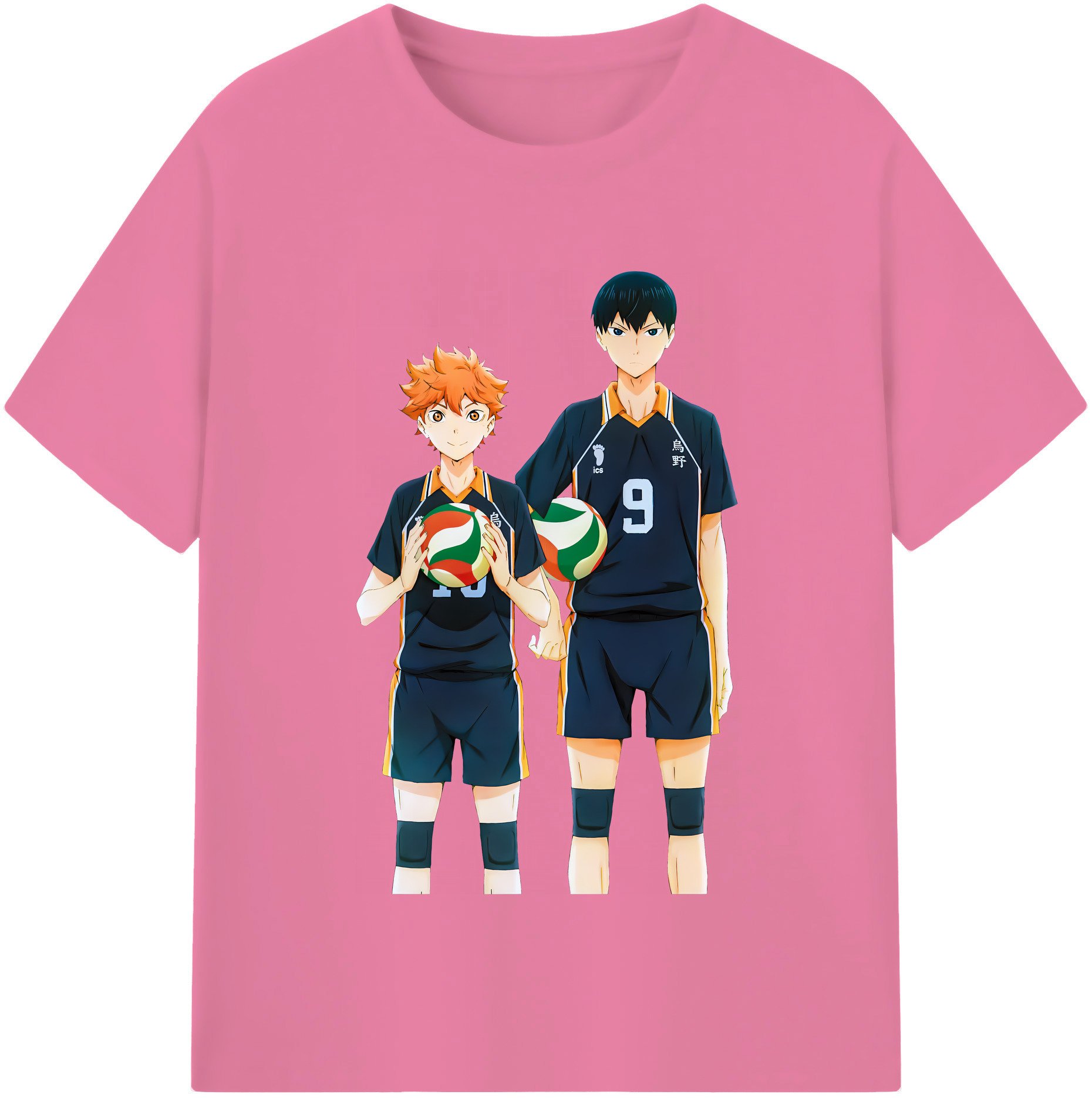 （画像用） ハイキュー!! Haikyu!! 綿100％半袖Tシャツ（フロントプリント）